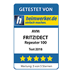 Beste Bewertung für den FRITZ!DECT Repeater 100